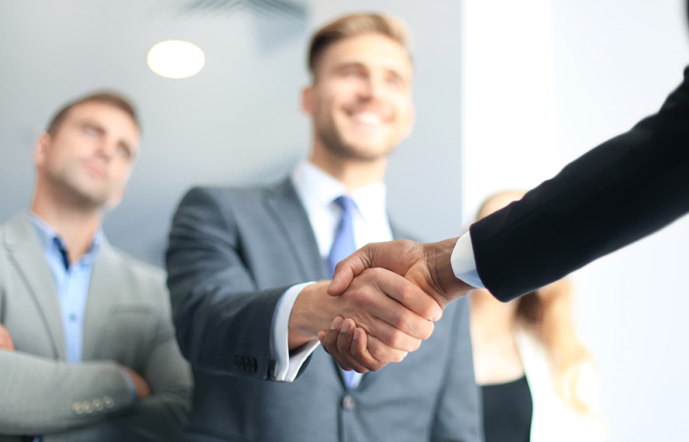 Businessman shake hands