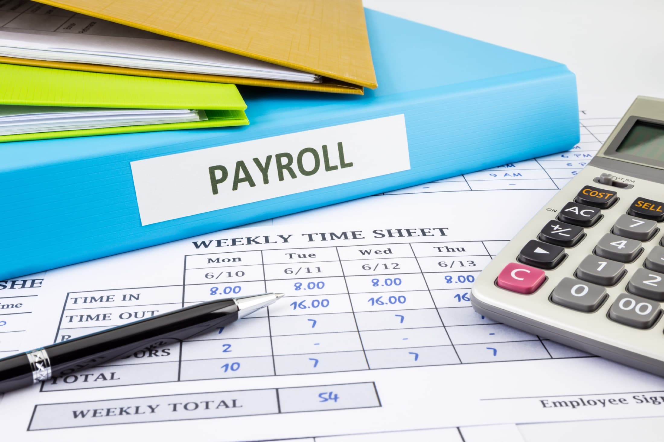 Image of a payroll work
